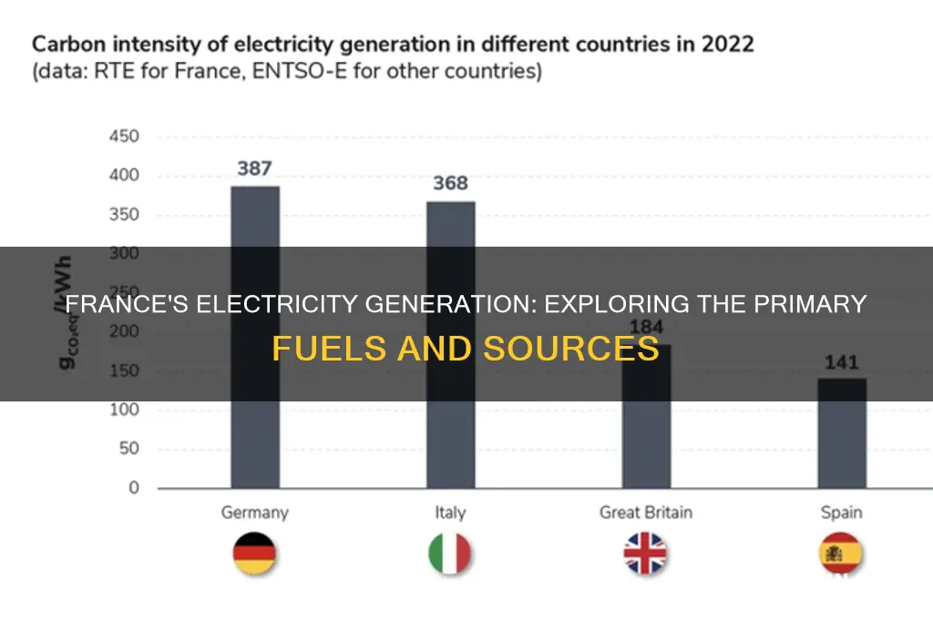 which fuels are used to generate electricity in france