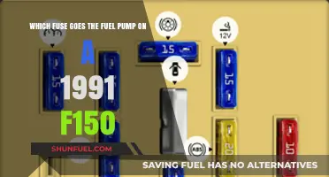 Fuel Pump Fuse Location in a 1991 Ford F150