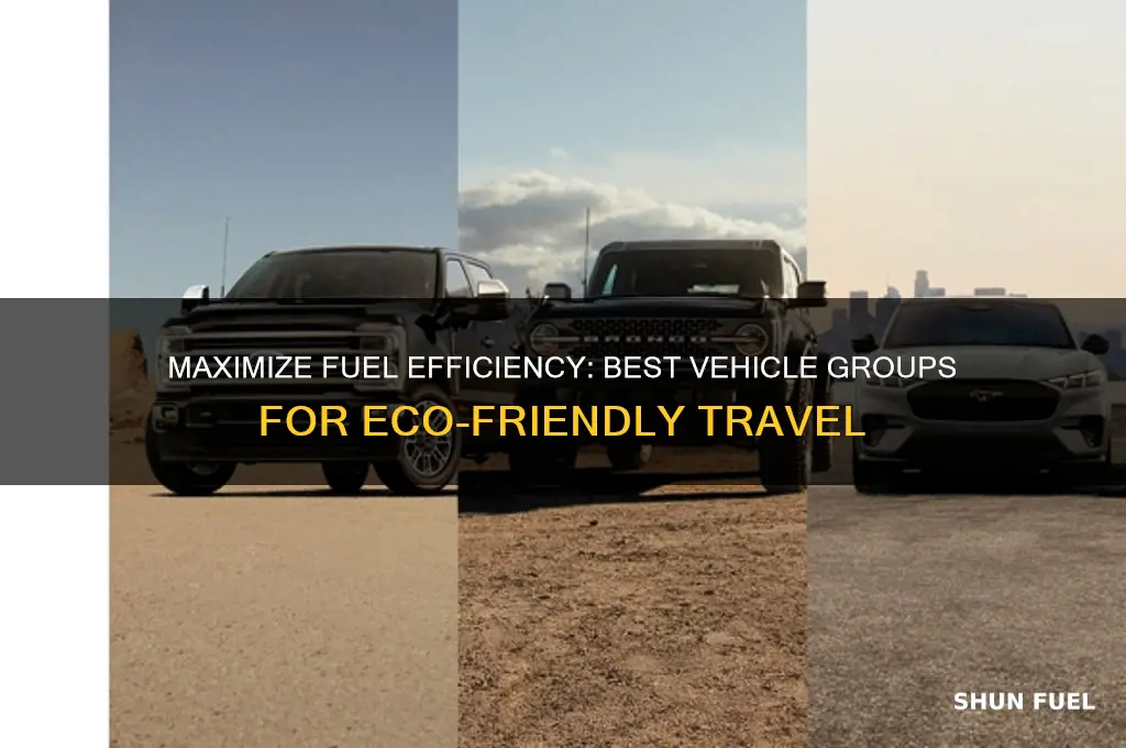 which group of vehicles should be used to save fuel