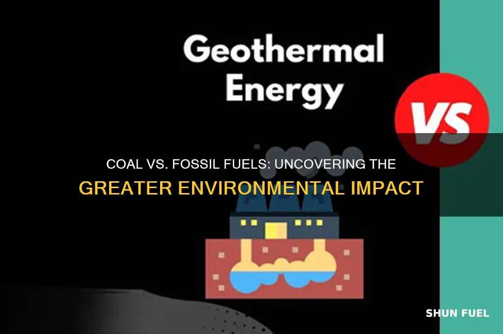 which has a bigger environmental impact coal or fossil fuel