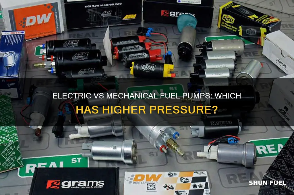 which has more pressure electric or mechanical fuel pump