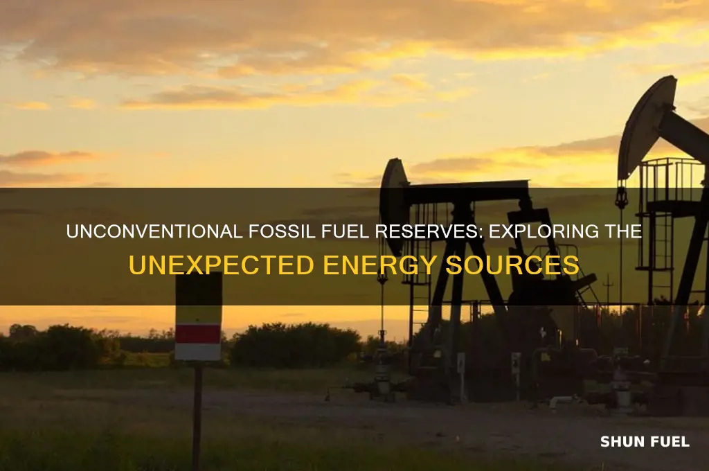 which is an example of an unconventional fossil fuel reserve