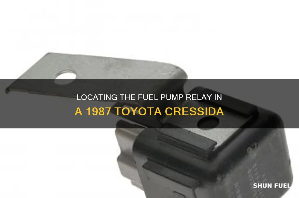 which is fuel pump relay on 87 toyota cressida