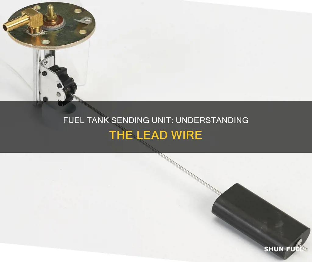 which is the lead wire on fuel tank sending unit
