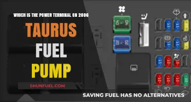 Identifying the Power Terminal on a 2006 Taurus Fuel Pump