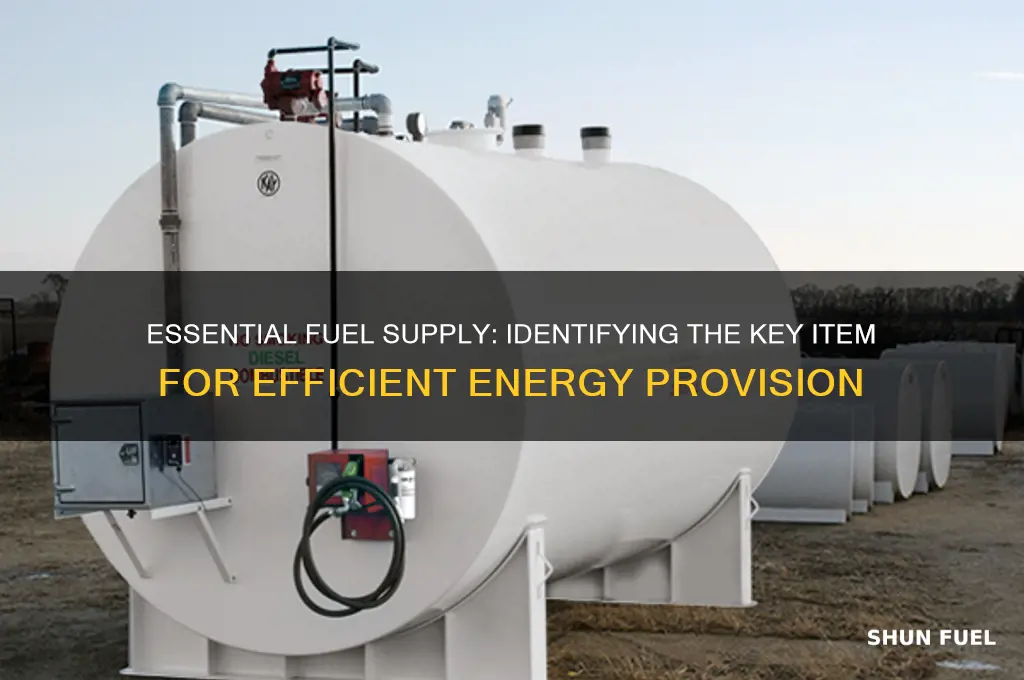 which item is used to supply some of the fuel
