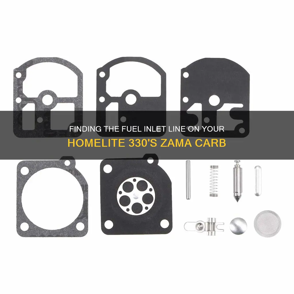 which line fuel inlet on zama carb for homelite 330