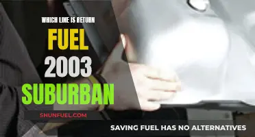 Finding the Return Fuel Line in Your 2003 Suburban