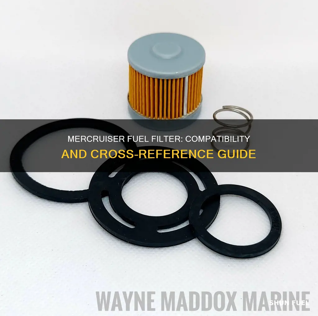which mercruiser fuel filter cross reference