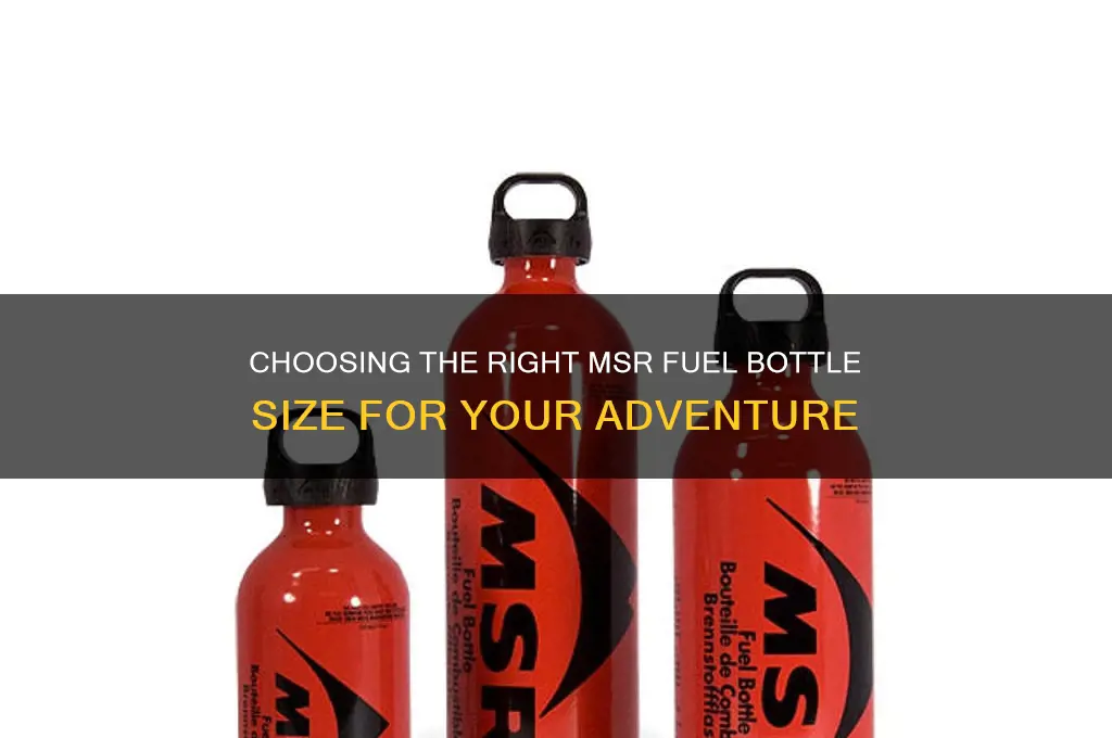 which msr fuel bottle size