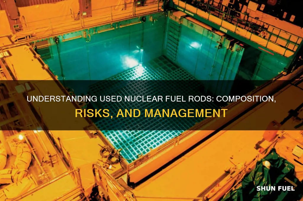which of the following best describes used nuclear fuel rods