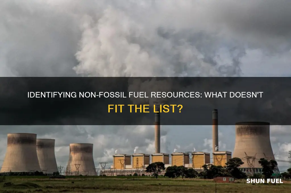 which of the following is not a fossil fuel resource