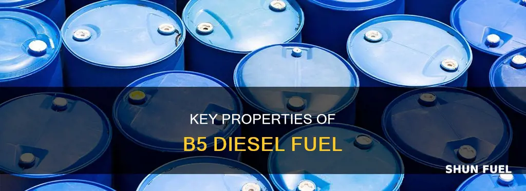 which of the following properties does b5 diesel fuel have