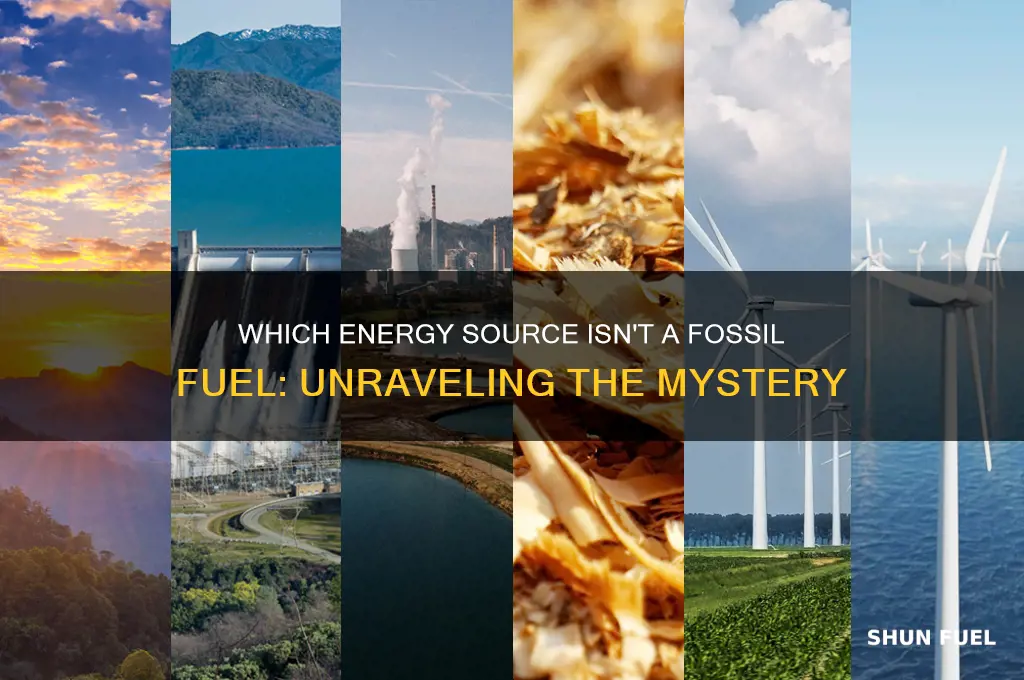 which one of these is not considered a fossil fuel