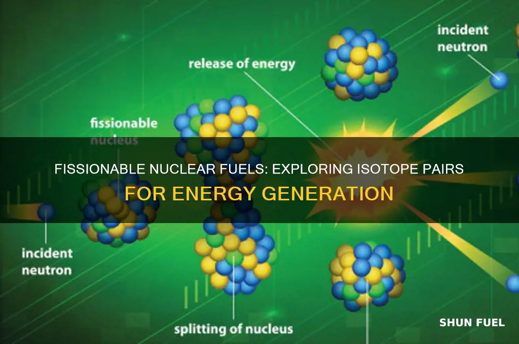 which pair of isotopes can serve as fissionable nuclear fuels
