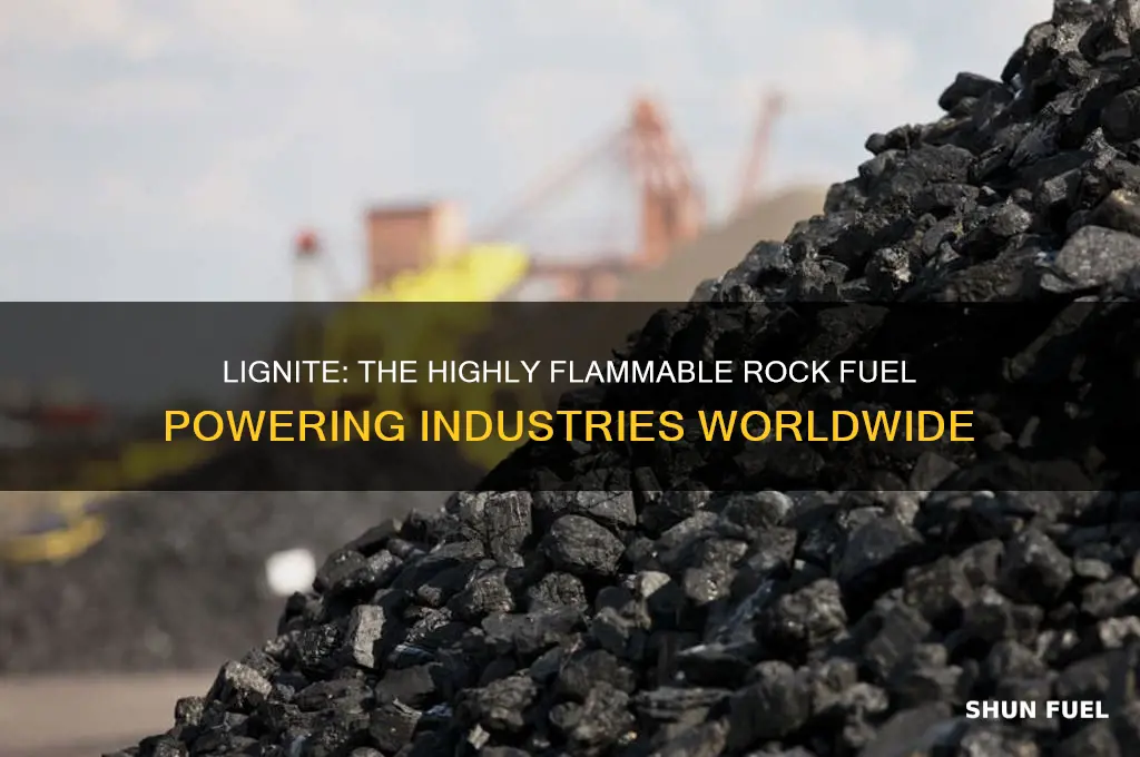 which rock burns easily and is used as fuel