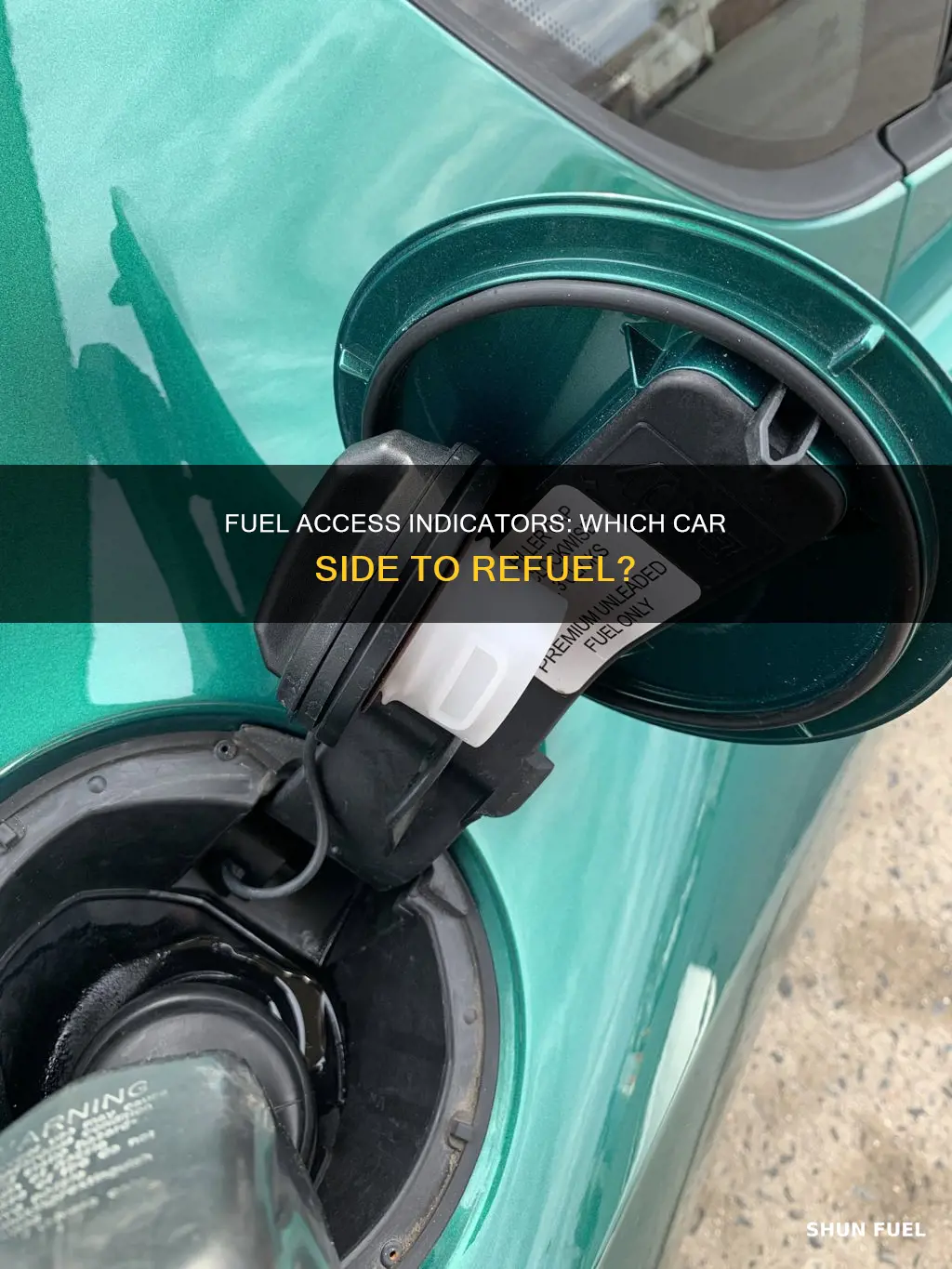 which side of car is fuel access indicators
