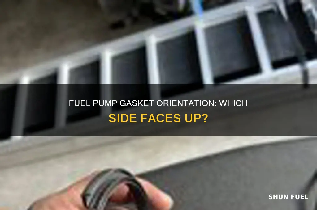 which side of fuel pump gasket is up