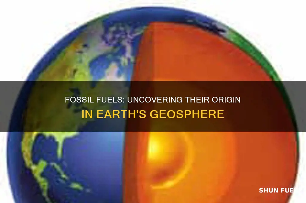 which sphere are fossil fuels found