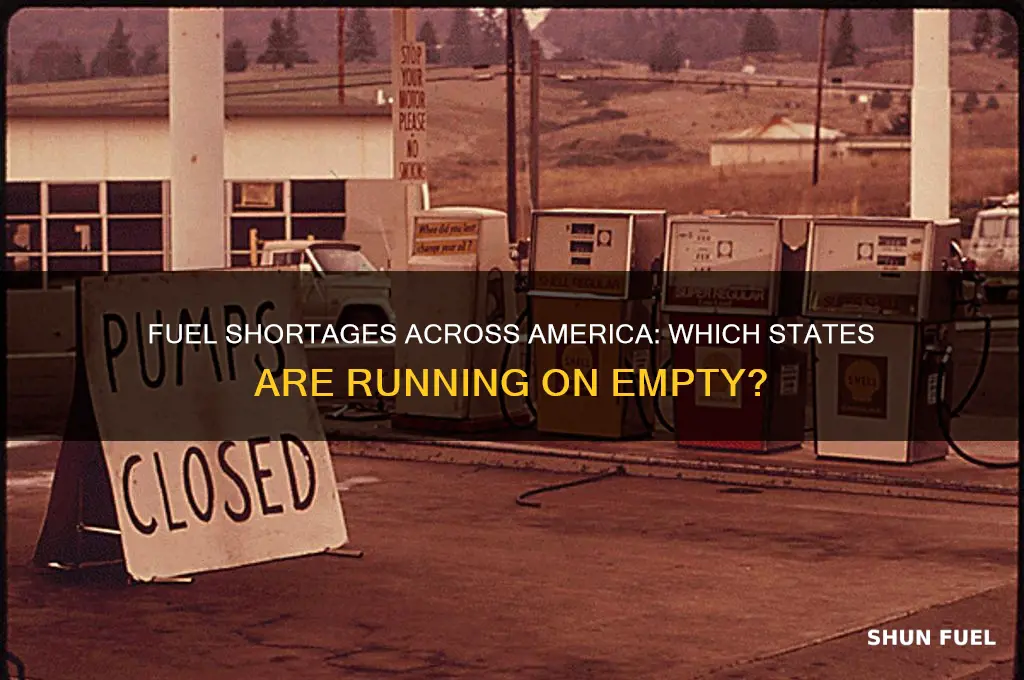 which states have fuel shortages