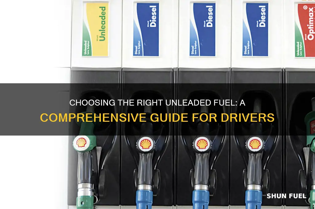 which unleaded fuel to use