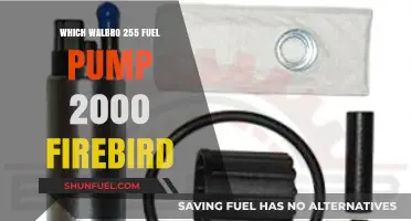Walbro 255 Fuel Pump Upgrade Guide for 2000 Firebird