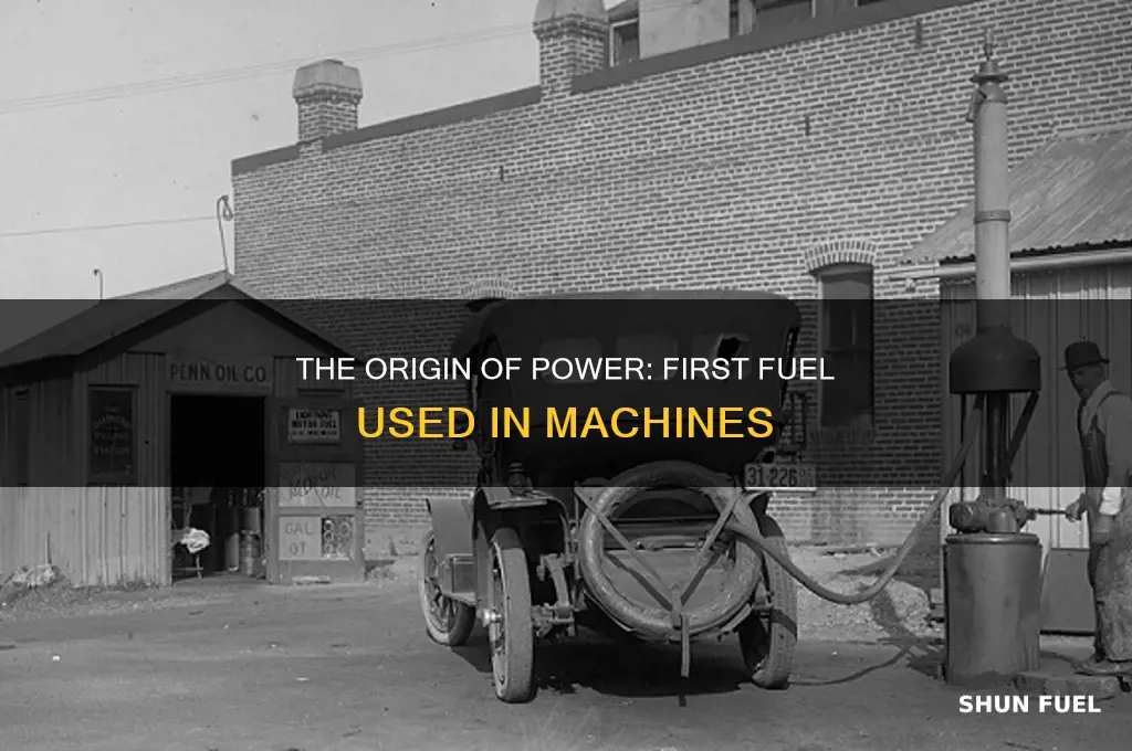 which was the first fuel used in machine