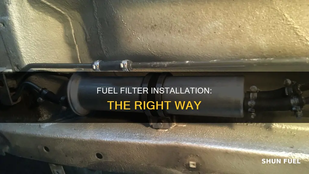 which way do i install a fuel filter