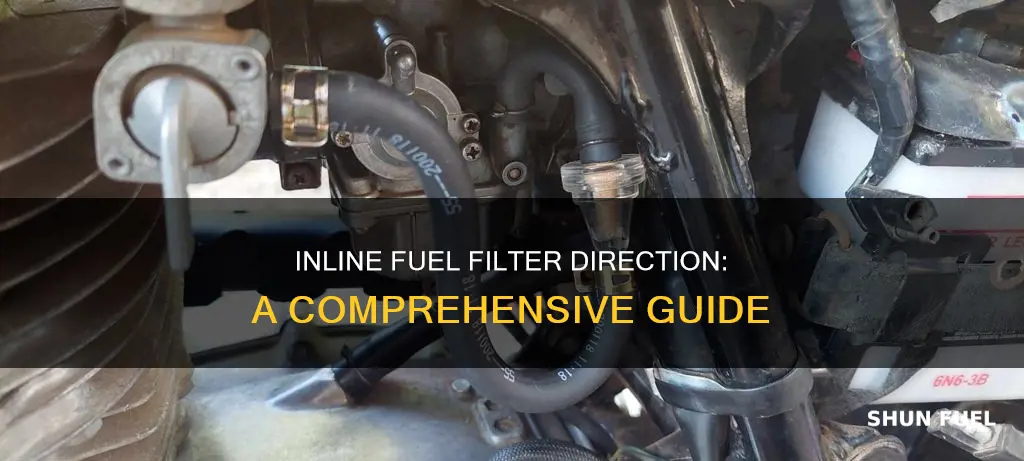 which way does a in line fuel filter go