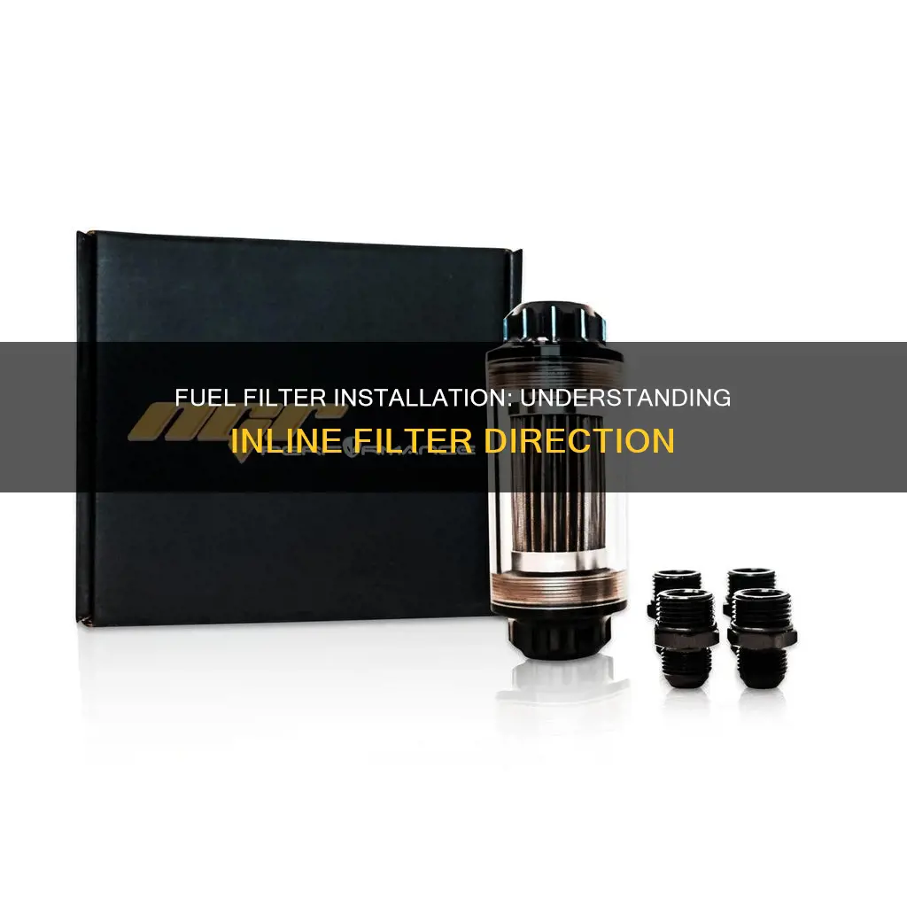 which way does a in line fuel filter go