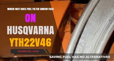 Fuel Filter Arrow Direction for Husqvarna YTH22V46