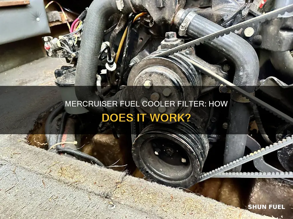 which way does the mercruiser inline fuel cooler filter work