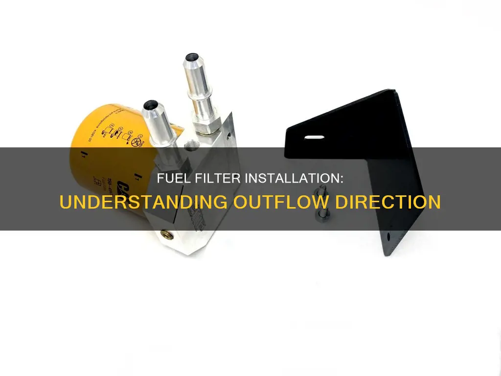 which way does the out go on a fuel filter