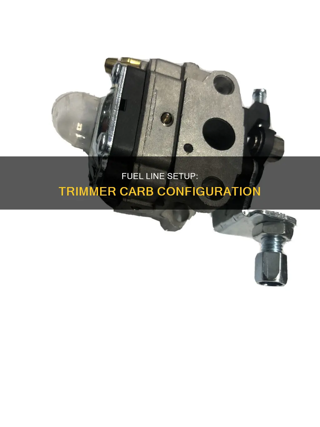 which way fuel lines go to carb trimmer