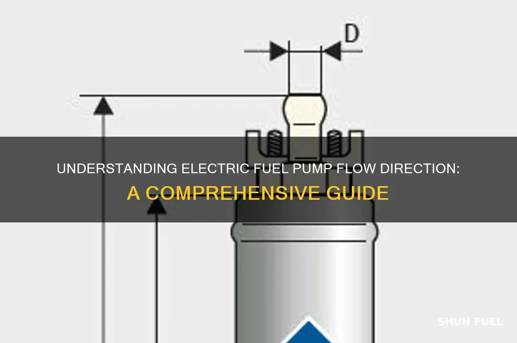 which way is the flow on a electeic fuel pump