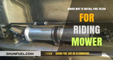 Riding Mower Fuel Filter Installation: Which Way is Right?