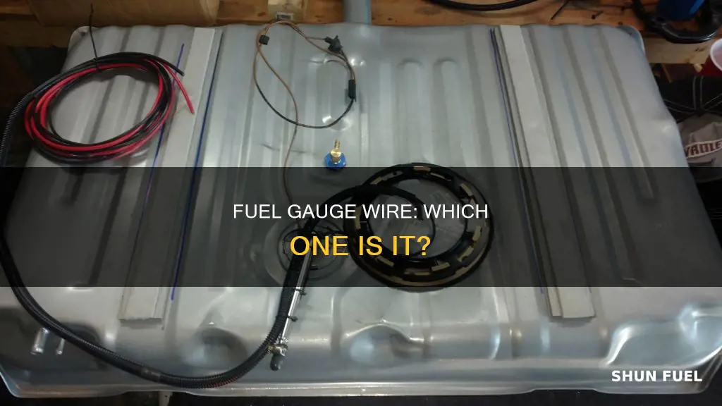 which wire is the fuel gauge at the tank