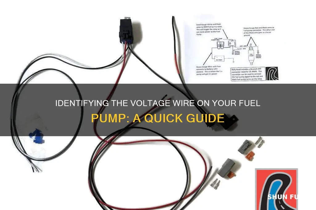 which wire on a fuel pump is voltage