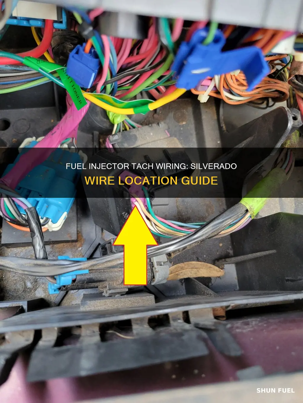 which wire on silverado fuel injector for tach