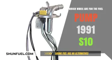 Identifying Fuel Pump Wires in a 1991 S10 Pickup Truck