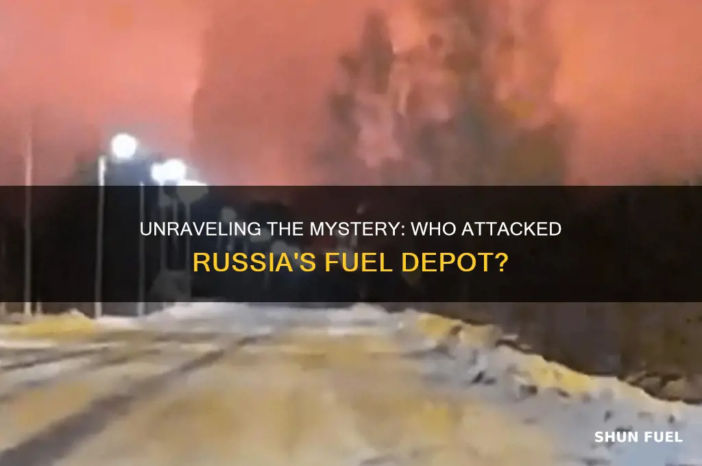 who attacked russia fuel depot