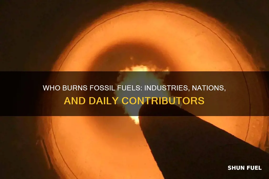 who burns fossil fuels