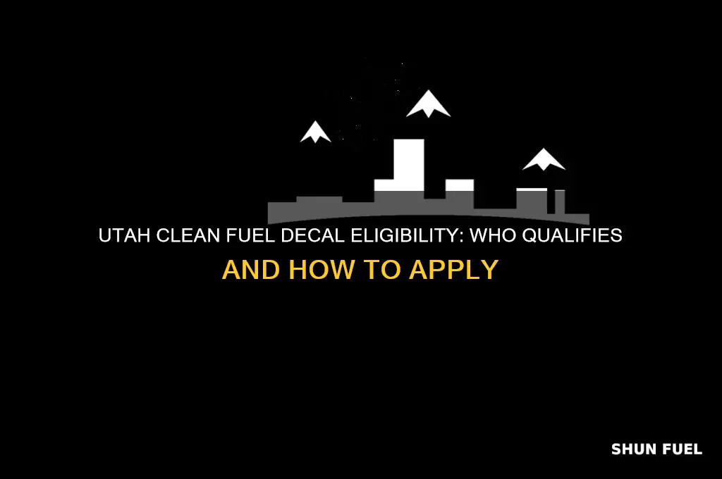 who can get a clean fuel decal utah