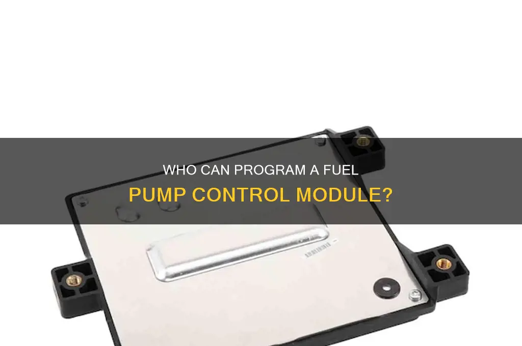 who can program a fuel pump control module