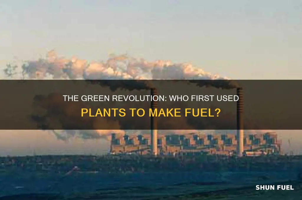 who discovered using plants to make fuel