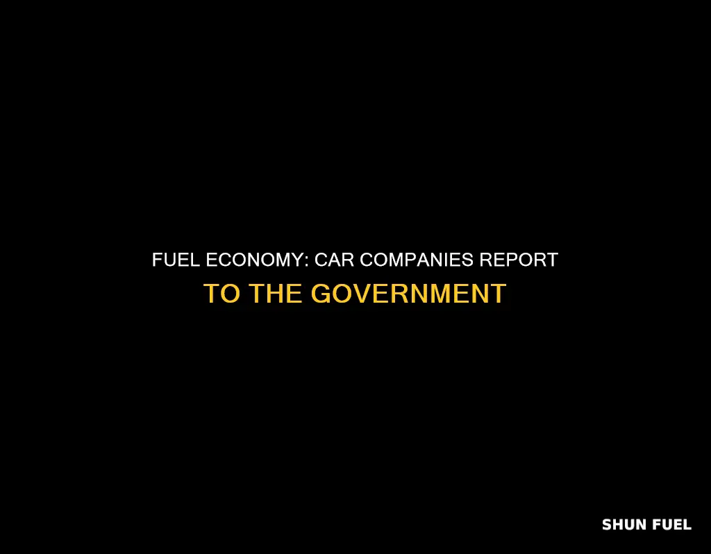 who do car companies report their fuel economy numbers to