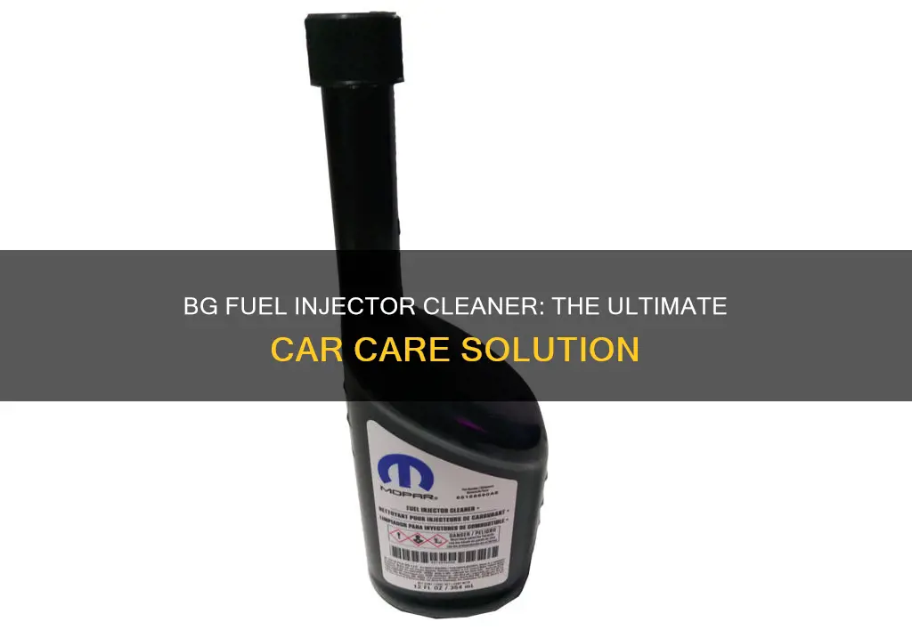 who ha bg fuel injector cleaner for cars