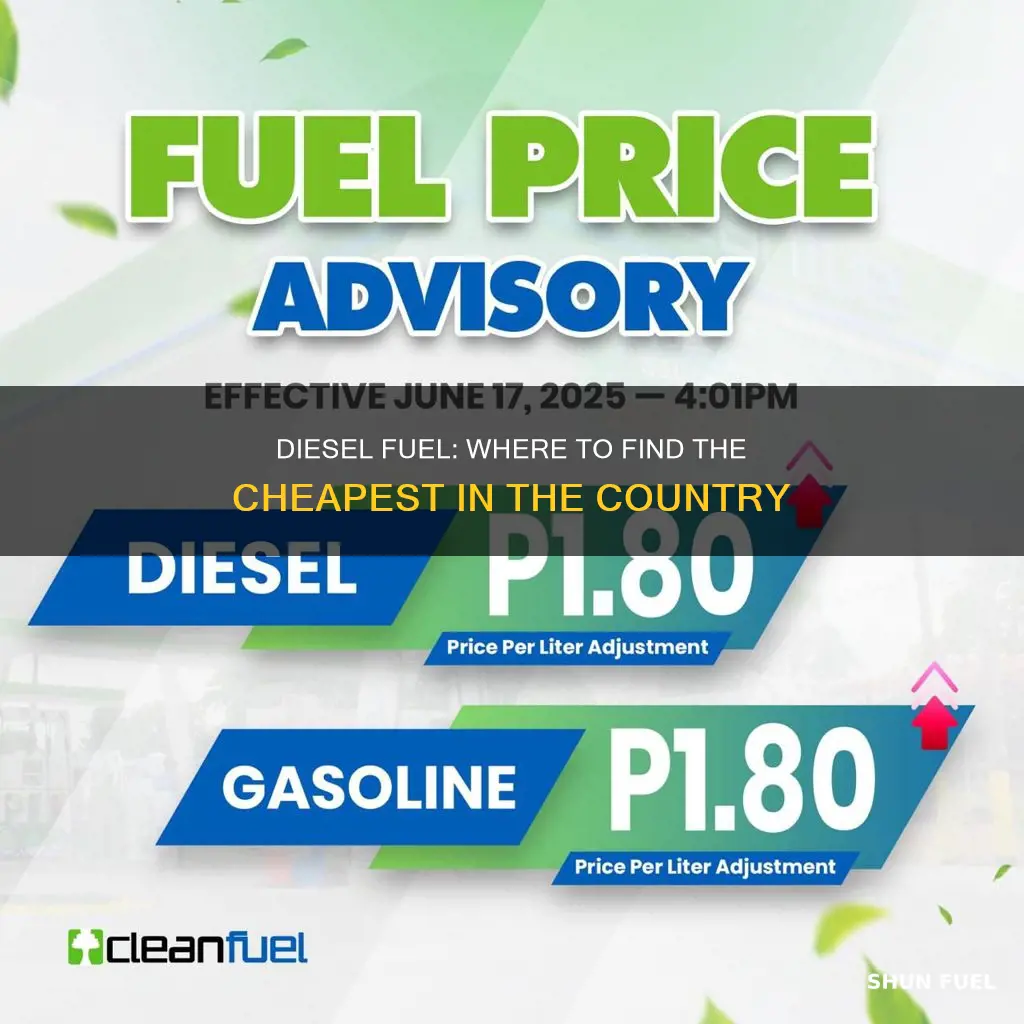 who had the cheapest diesel fuel in the country