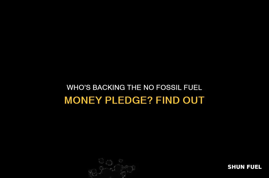 who has signed the no fossil fuel money pledge