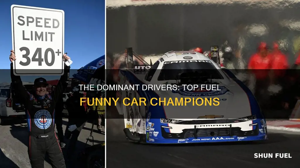 who has won the most top fuel funny cars